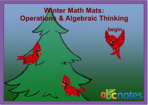Interactive: Notebook: Math Mats: Operations and Algebraic Thinking – Winter Theme (grade 2)