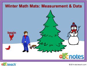 Interactive: Notebook: Math Mats: Measurement and Data – Winter Theme (kdg)