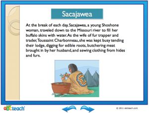 Interactive: Notebook: Reading Comprehension: Sacajawea (upper elem/middle)