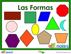 Interactive: Notebook: Spanish: Vocabulary – Las Formas (shapes)