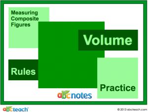 Interactive: Notebook: Math – Measuring Volume of Composite Figures (grade 5)