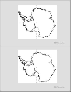 Nomenclature Cards: Antarctica 2 (b/w)