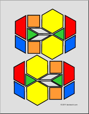 Tangrams Numbers 0-9 Pattern Blocks Puzzles/Games