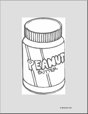 Coloring Page: Peanut Butter
