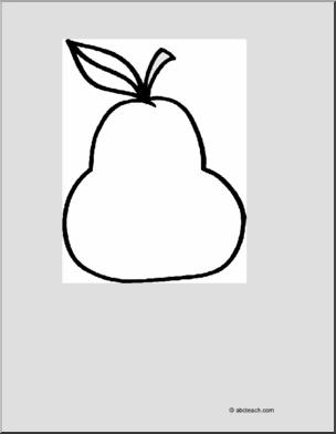 Coloring Page: Pear