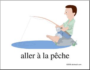 French: Poster, Aller â€¡ la pÃche