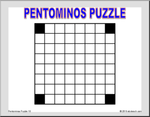 Math Puzzle: Pentominos Puzzle 10