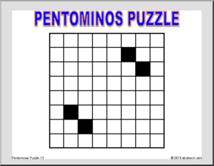 Math Puzzle: Pentominos Puzzle 13