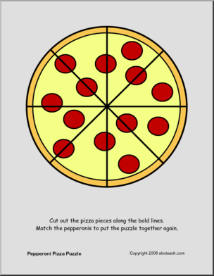 Puzzle: Pepperoni Pizza (color)