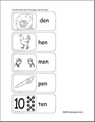 Word Family – Ock Words Flashcards – Abcteach