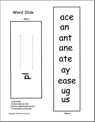 Wordslide: Blends & Digraphs (PL) – Abcteach