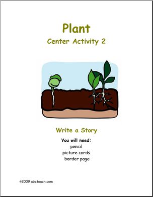 Learning Center: Plants – Write a Story