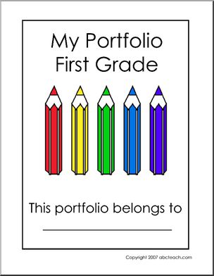 Portfolio Cover: First Grade