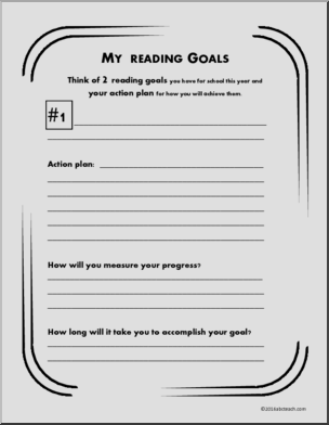 My School Subject Goals (upper elem) Portfolio