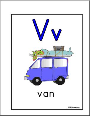 Вана на английском. Буква VV van. Карточки по английскому van. V is for van. V van Flashcard.