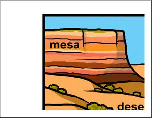 Large Poster: Desert Landforms (color)