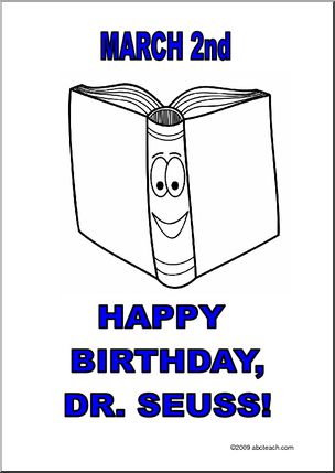 Happy Birthday Dr. Seuss Poster