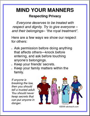 Poster: Manners – Respecting Privacy