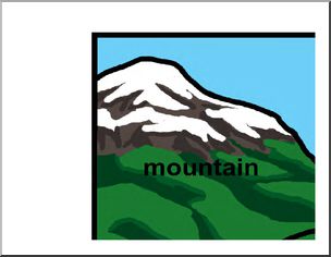 Large Poster: Mountain Landforms (color)