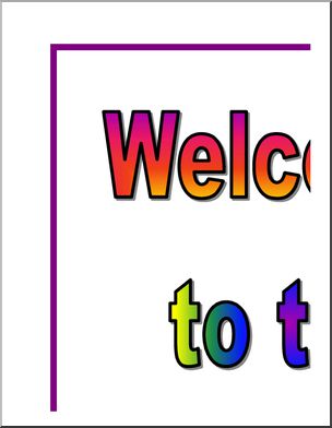 Large Poster: Welcome to the 2nd Grade (color)