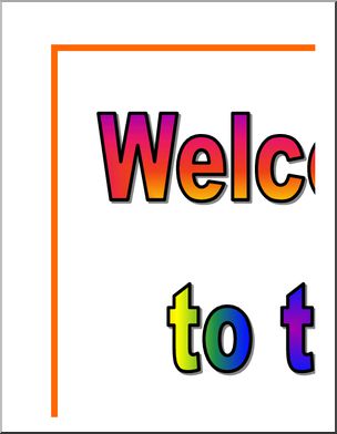 Large Poster: Welcome to the 3rd Grade (color)