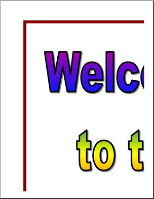 Large Poster: Welcome to the 4th Grade (color)