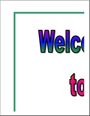 Large Poster: Welcome to Kindergarten! (color)