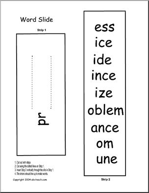 Wordslide: Blends & Digraphs (PR) – Abcteach