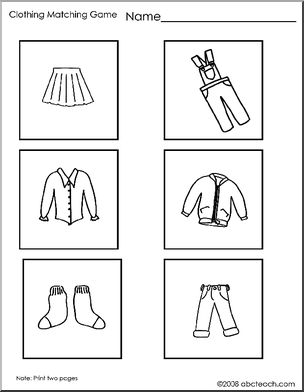 Clothing Theme Worksheets – Page 2 – Abcteach