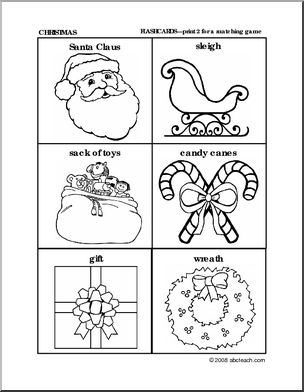 Worksheet Set: Christmas Theme (preschool/primary) – Abcteach