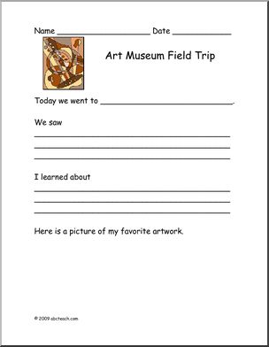 Report Form: Field Trip – Art Museum (primary)