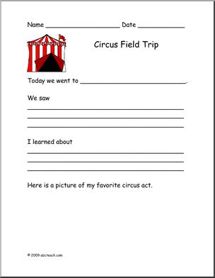 Report Form: Field Trip – Circus (primary)