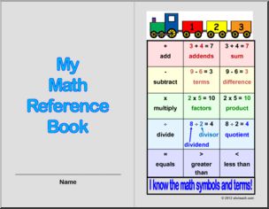 Booklet: My Math Reference Book (primary)