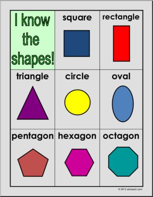 Posters 3D Shapes Geometry – Abcteach