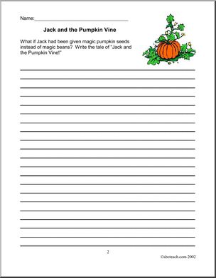 Pumpkins (elementary) Writing Prompts