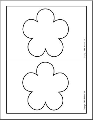 Punch Pin Card: Flower – 2 per page (Montessori/preschool)