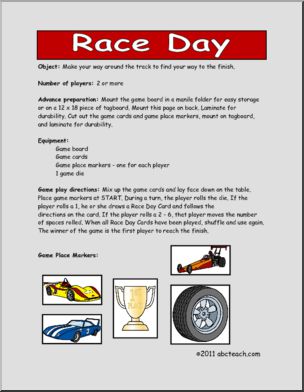 Board Game: Race Car