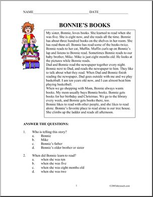 Fiction: Bonnie’s Books (elementary)