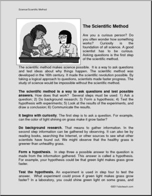 Comprehension: Science; The Scientific Method (elem/upper elem)