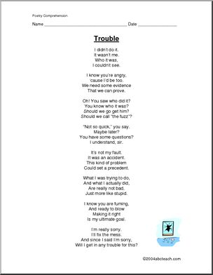 Poem: Trouble (upper elem/ middle)