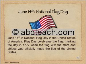 PowerPoint: Presentation with Audio: Flag Day