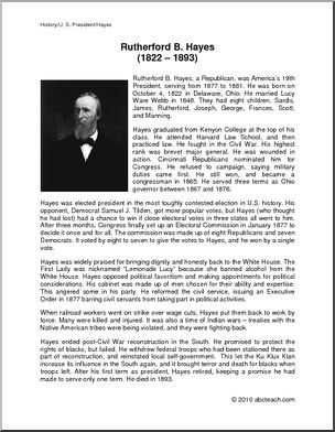 Biography: U. S. President Rutherford B. Hayes (upper Elem/middle ...