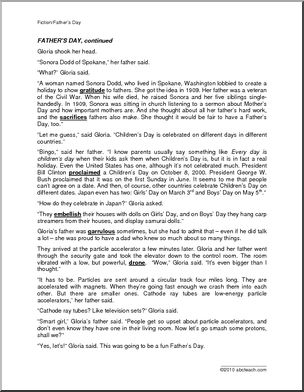 Fiction: A Smashing Father’s Day (upper elem/middle)