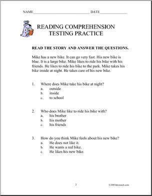 Testing Practice: Reading (primary) – Abcteach