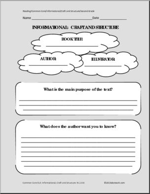 Common Core: Reading: Informational Craft and Structure Template (2nd grade)
