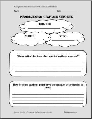 Common Core: Reading: Informational Craft and Structure (3rd ...