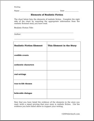 Elements of Realistic Fiction Reading