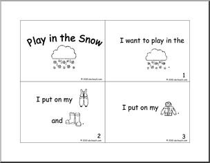 Booklet: Play in Snow Rebus (kdg)