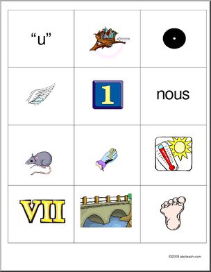 French: Rebus/Charades-Solution Sheet 1 of 3 – Abcteach