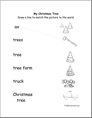 Easy Rebus Story: My Christmas Tree (early primary) – Abcteach